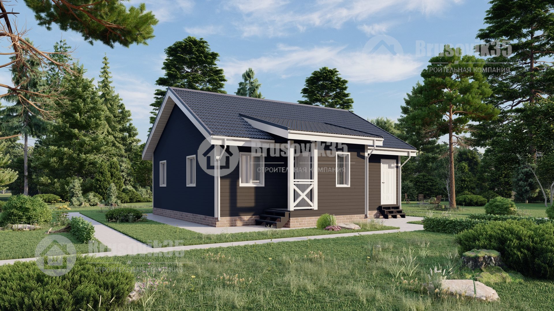 Каркасный дом ДК-018